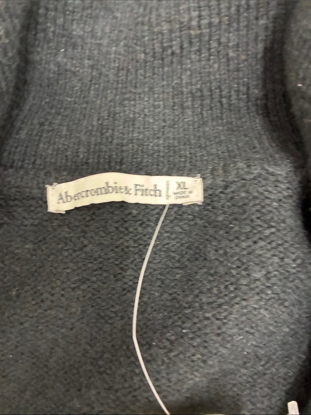 Abercrombie & Fitch Dark Charcoal Knit Midi Dress - Picture 8 of 11